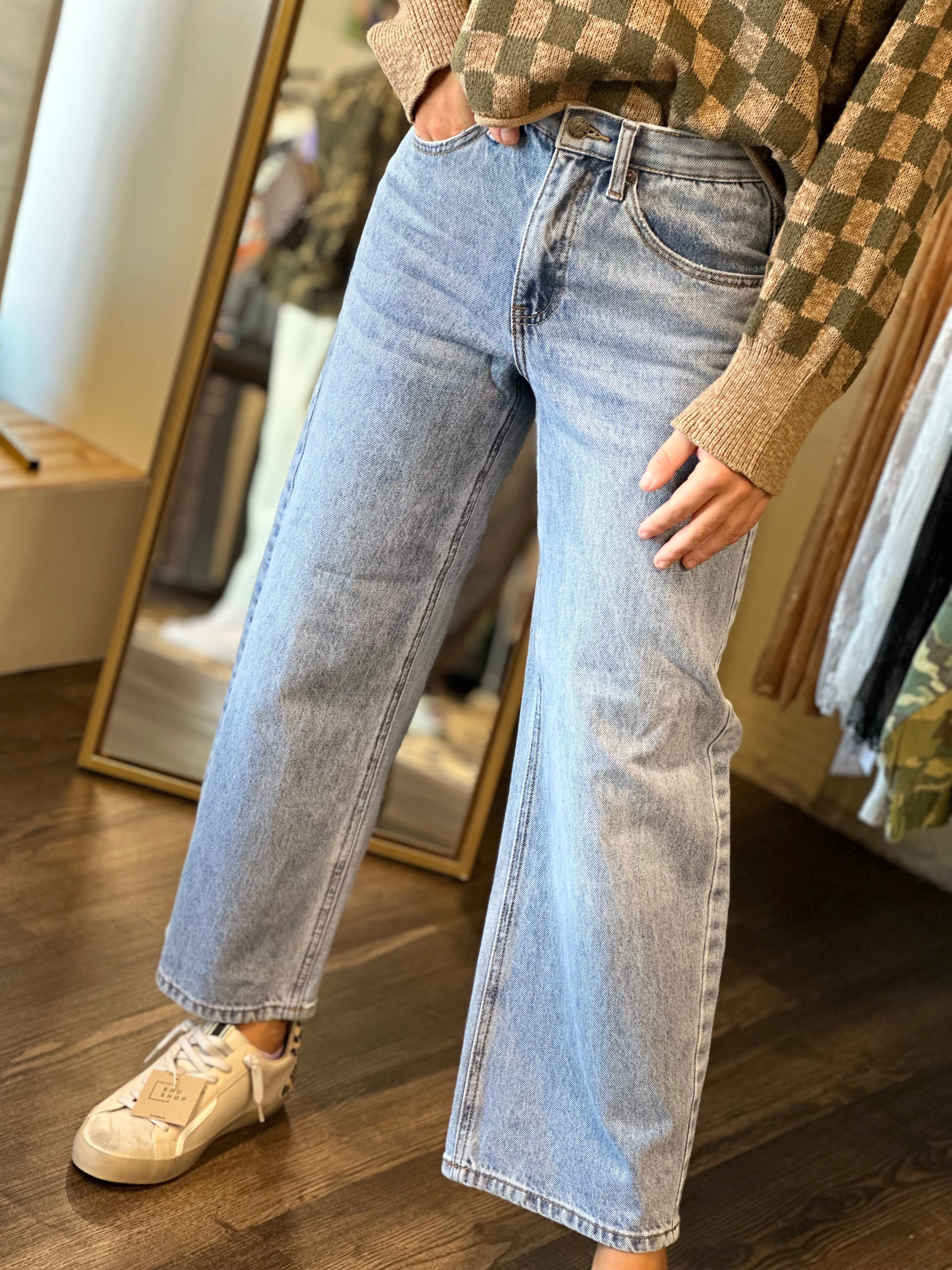 Saige High Rise Tummy Control Denim