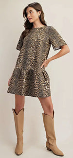 Load image into Gallery viewer, GiGio Leopard Print Dress
