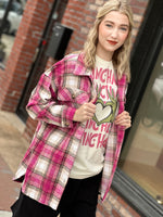 Load image into Gallery viewer, Pink Flannel Shacket
