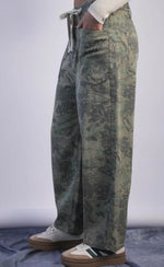 Load image into Gallery viewer, Camo Green Leaf Barrel Denim
