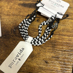 Load image into Gallery viewer, Pura Vida Black And White Seed Bead Checkerboard Bracelet
