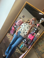 Load image into Gallery viewer, Polka Dot Short Sleeve Cardigan

