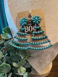 806 Silver Turquoise Christmas Tree