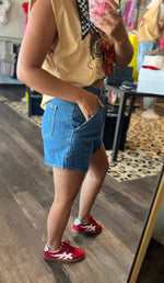 Load image into Gallery viewer, Pin Tuck Denim Shorts
