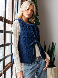 Denim Quilted Vest