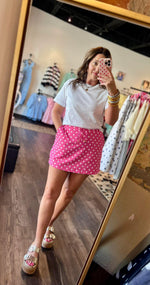 Load image into Gallery viewer, Pink Polka Dot Skort
