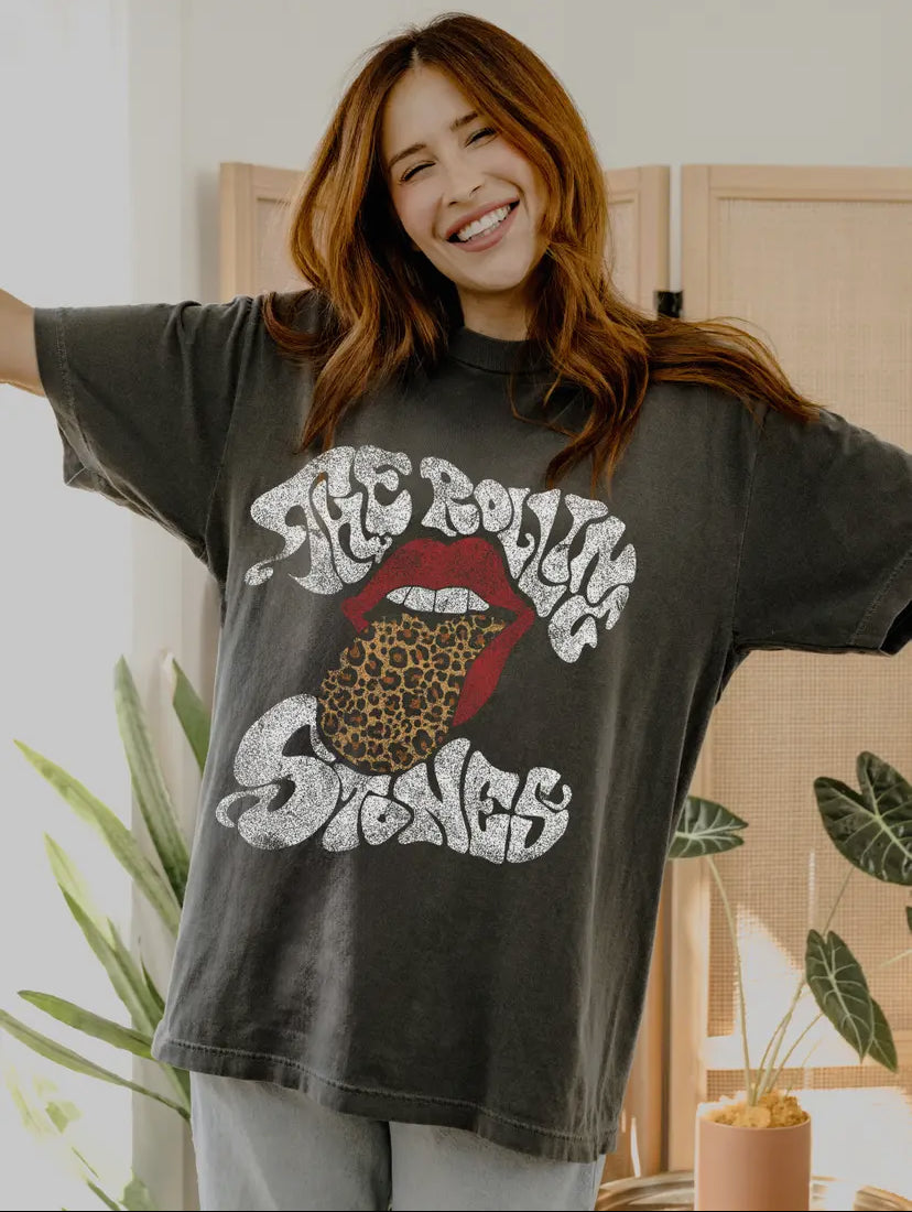 Livylu The Rolling Stones Leopard Words
Smoke Licensed Hi-Dive Tee