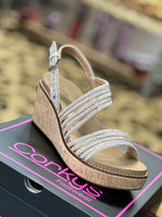 Load image into Gallery viewer, Corky “About Last Night” Rhinestone Wedge
