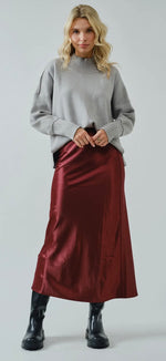 Load image into Gallery viewer, AND THE WHY ~ Soft Overlock Mock
Neck Sweater
