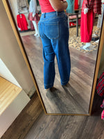 Load image into Gallery viewer, Risen Mid Rise Dark Barrel Jean
