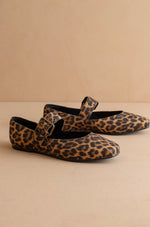 Load image into Gallery viewer, The Soho | Leopard Ballet Flat with Buckle
