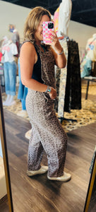 Leopard Slight Barrel Overalls