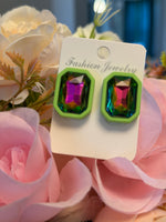 Load image into Gallery viewer, Boho Sugar Cube Earrings
