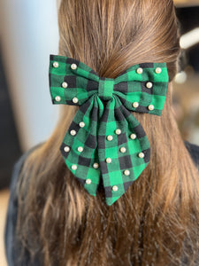 Plaid Christmas Bow