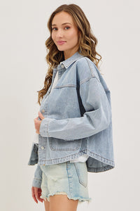 Washed Denim Barn Jacket