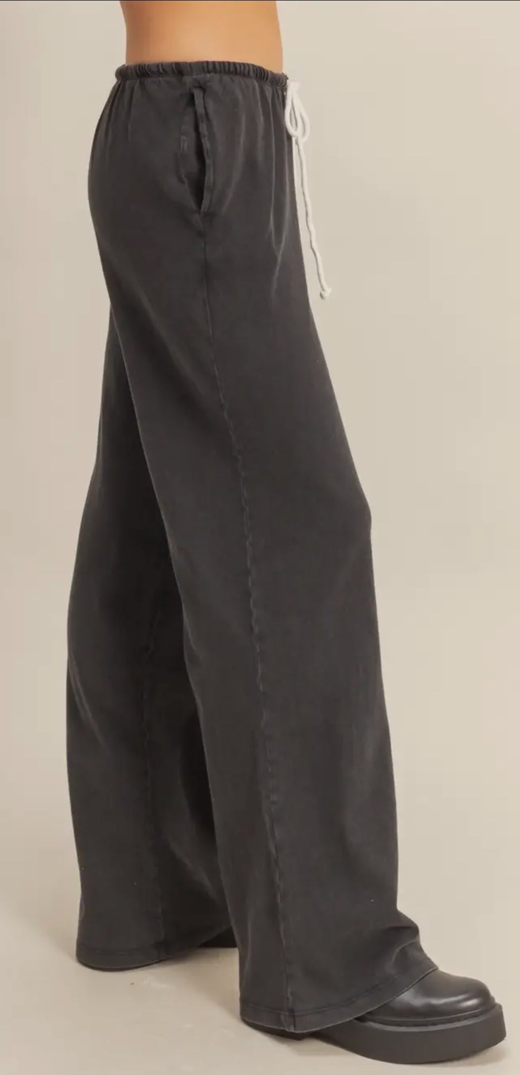 HYFVE ~ Mineral Washed Drawstring Waist Relaxed Pants