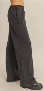 Load image into Gallery viewer, HYFVE ~ Mineral Washed Drawstring Waist Relaxed Pants
