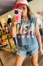 Load image into Gallery viewer, USA Vintage Muscle Top
