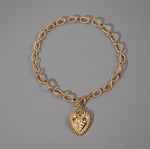 Load image into Gallery viewer, Spiked Heart Chunky Chain Toggle Necklace

