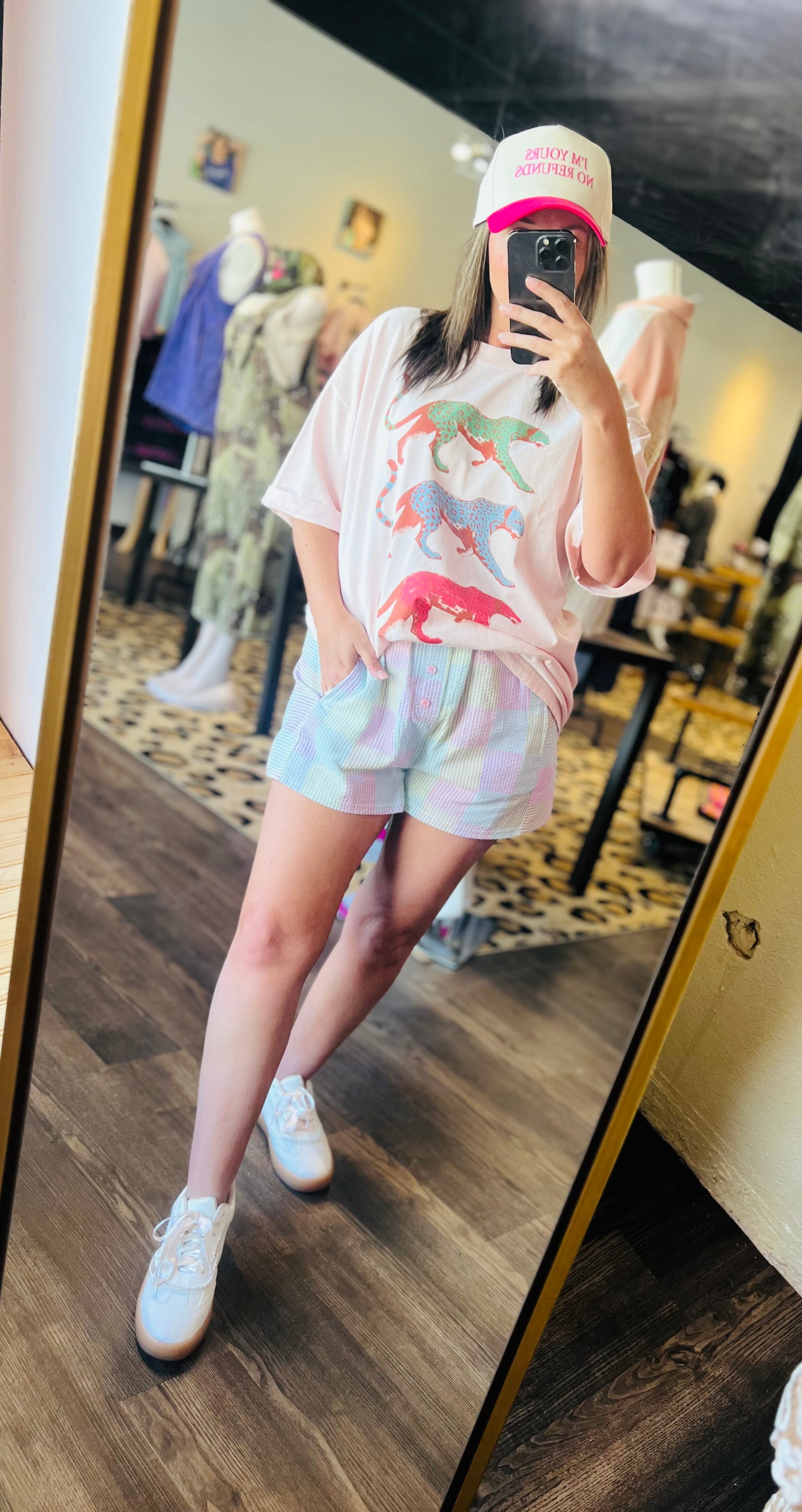 Colored Cheetah Graphic Tee