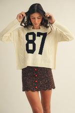 Load image into Gallery viewer, Vintage Number Sweater
