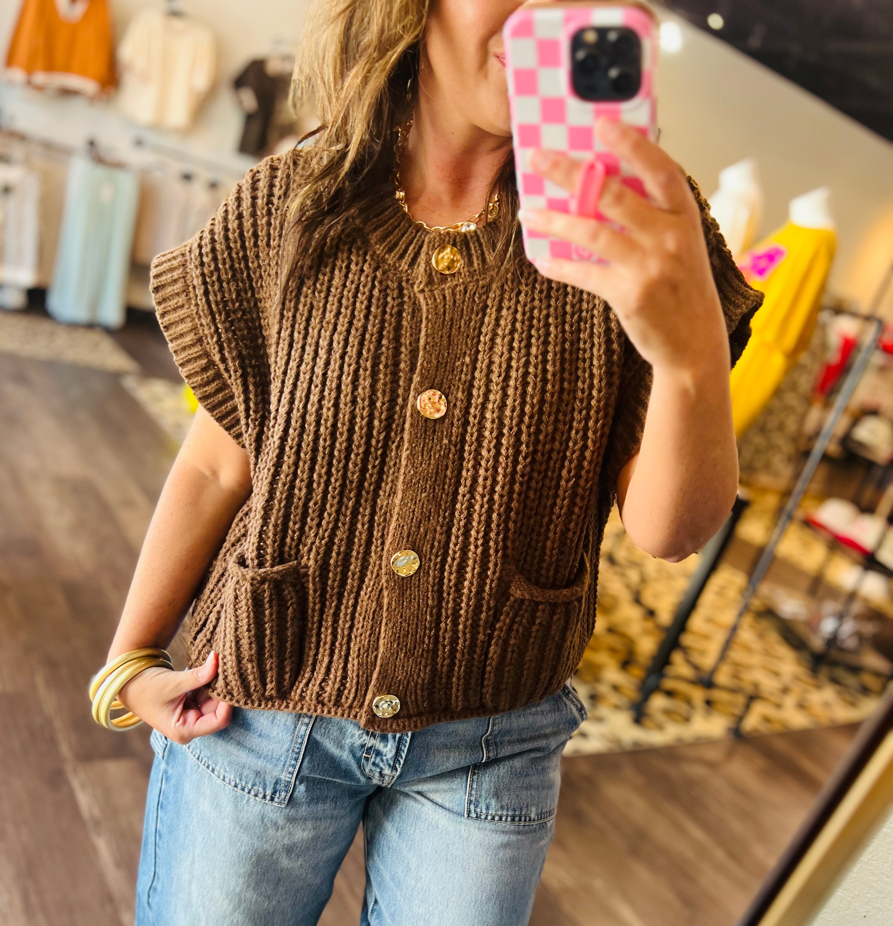 Chocolate  Chunky Sweater