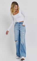 Load image into Gallery viewer, Cello High Rise Wide Leg
