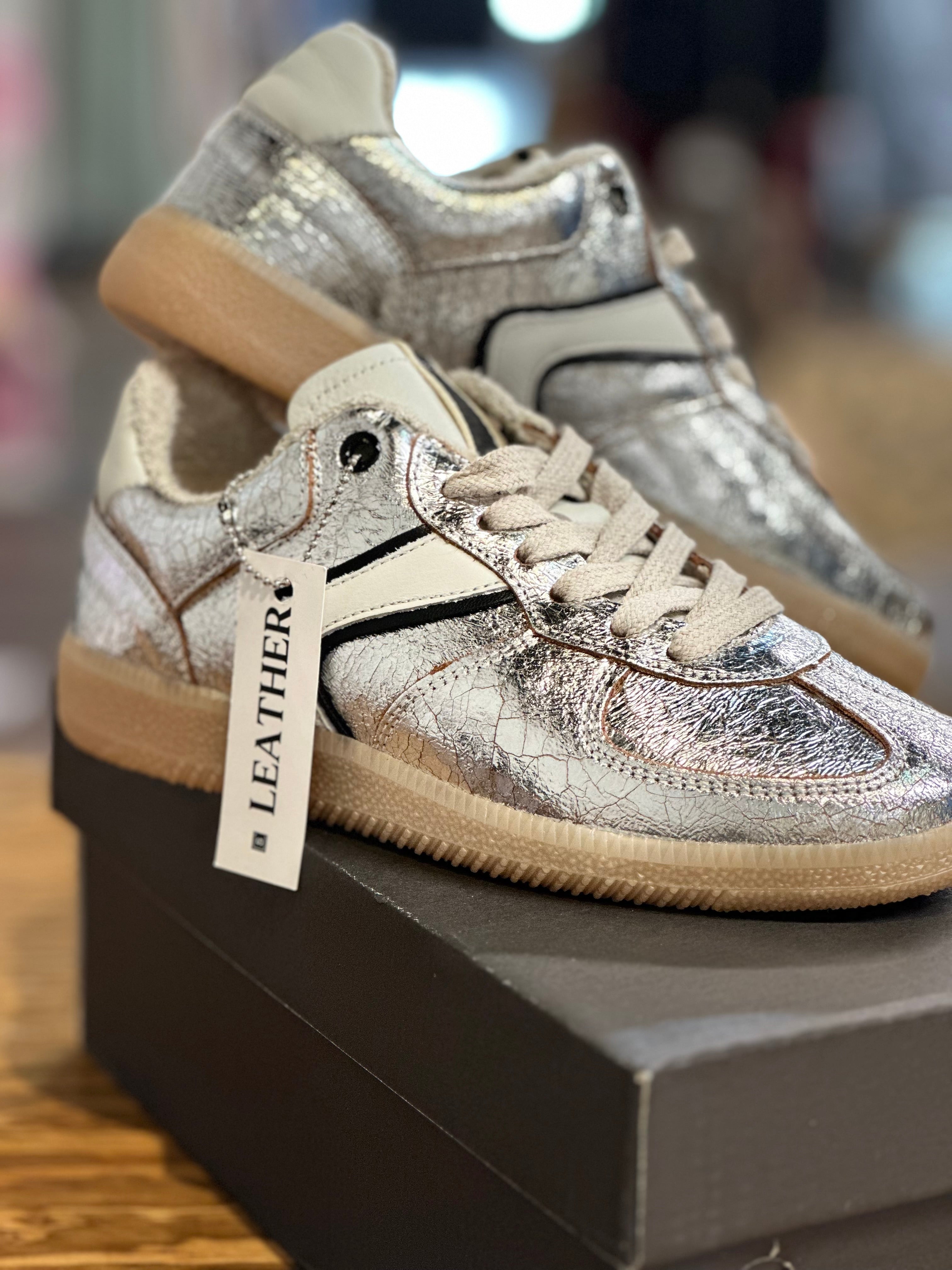 ShuShop Sylvia Silver Sneaker Shoe