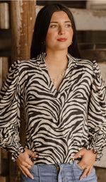 Load image into Gallery viewer, STERLING KREEK ~ CANYON CALL TOP - ZEBRA
