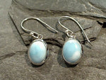 Load image into Gallery viewer, Sterling Silver Larimar Drop Earring
