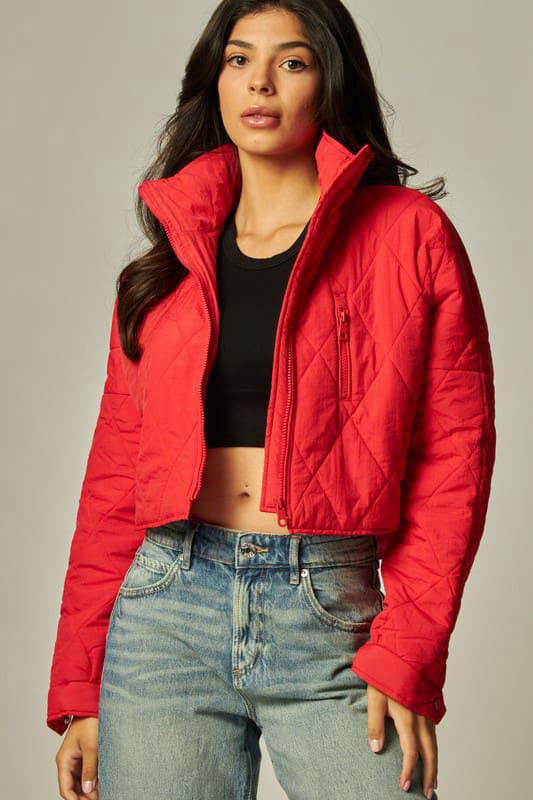 Quilted  Crop Jacket