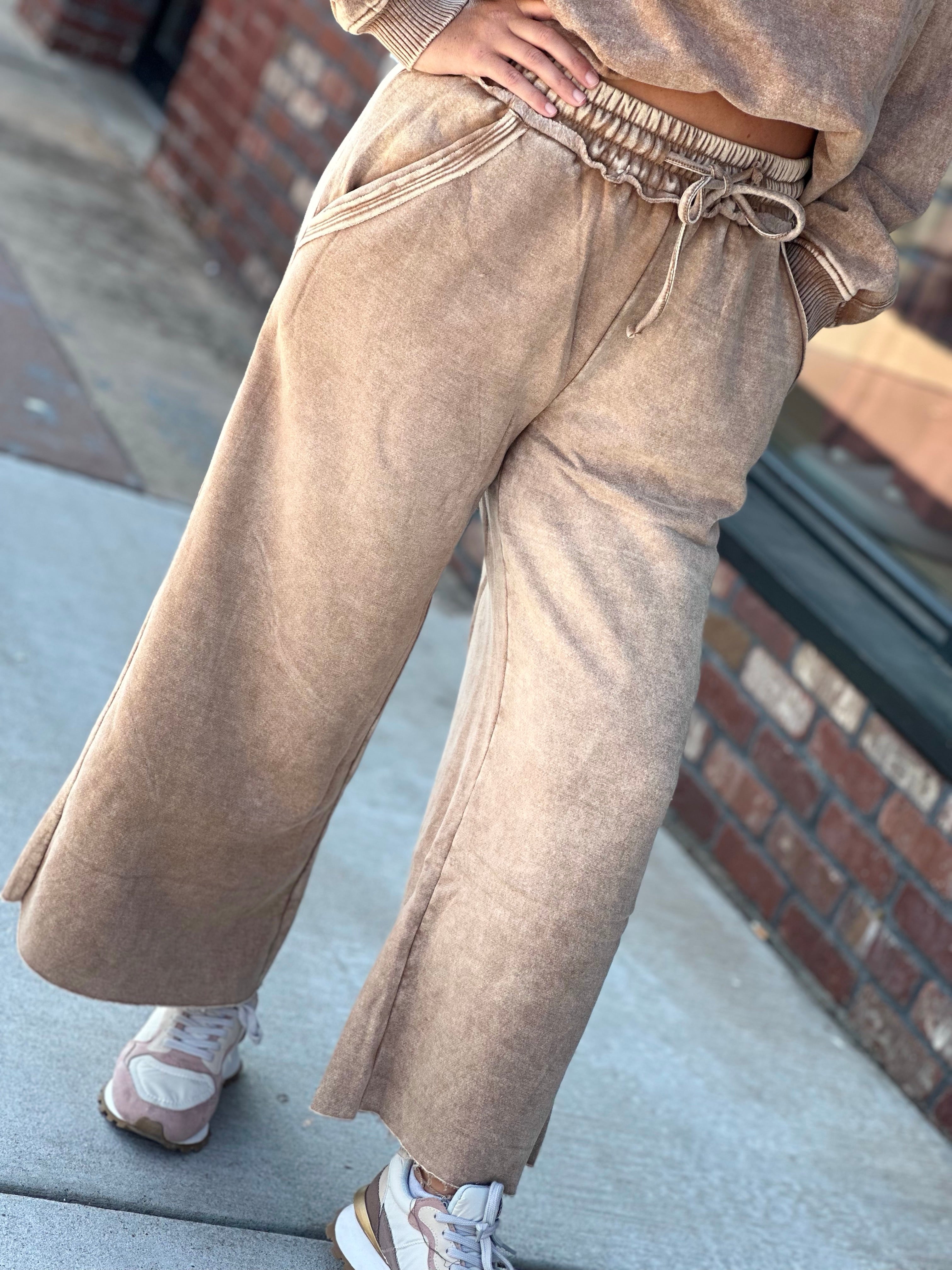 Fleece Palazzo Pants