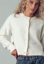 Load image into Gallery viewer, Ivory Split Sweater
