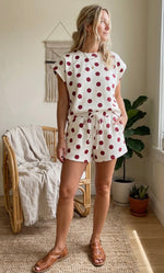 Load image into Gallery viewer, Varsity Polka Dot Scuba Set
