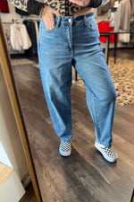 Load image into Gallery viewer, Judy Blue Barrel Rigid Magic W/High Waist Denim
