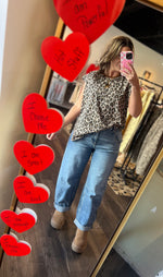 Load image into Gallery viewer, Boyfriend Leopard Muscle Tank
