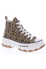 Load image into Gallery viewer, Leopard High Top Sneaker
