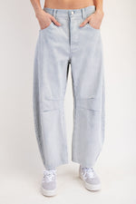 Load image into Gallery viewer, Pinstripe Barrel Denim
