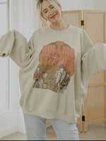 Load image into Gallery viewer, Rolling Stones Stage Circle Sand
Thrifted Graphic Sweatshirt *Licensed
