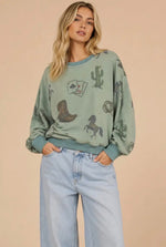 Load image into Gallery viewer, Giddy Up Graphic Sweatshirt
