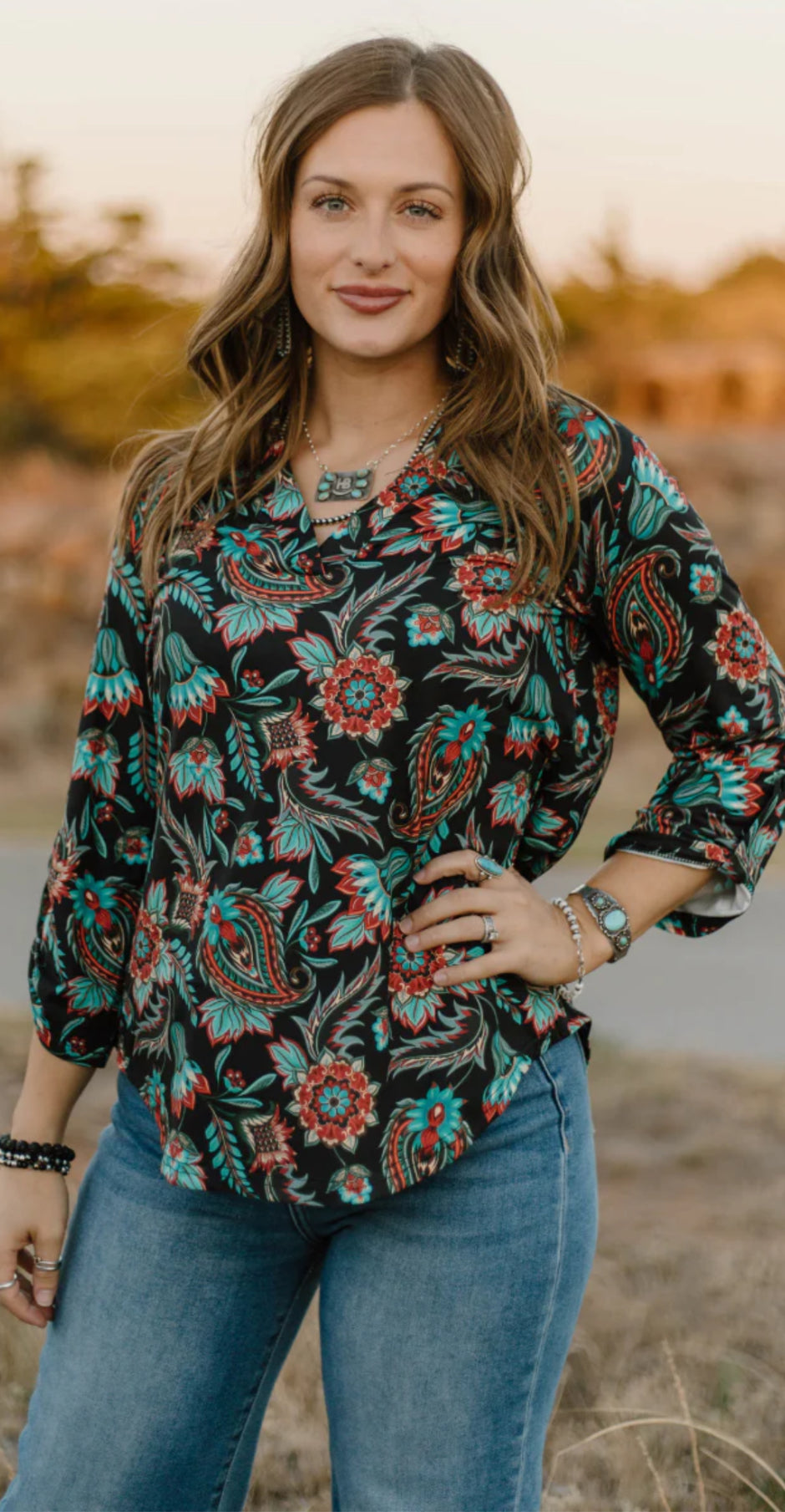 STERLING KREEK~ PRAIRIE BLOOM TOP