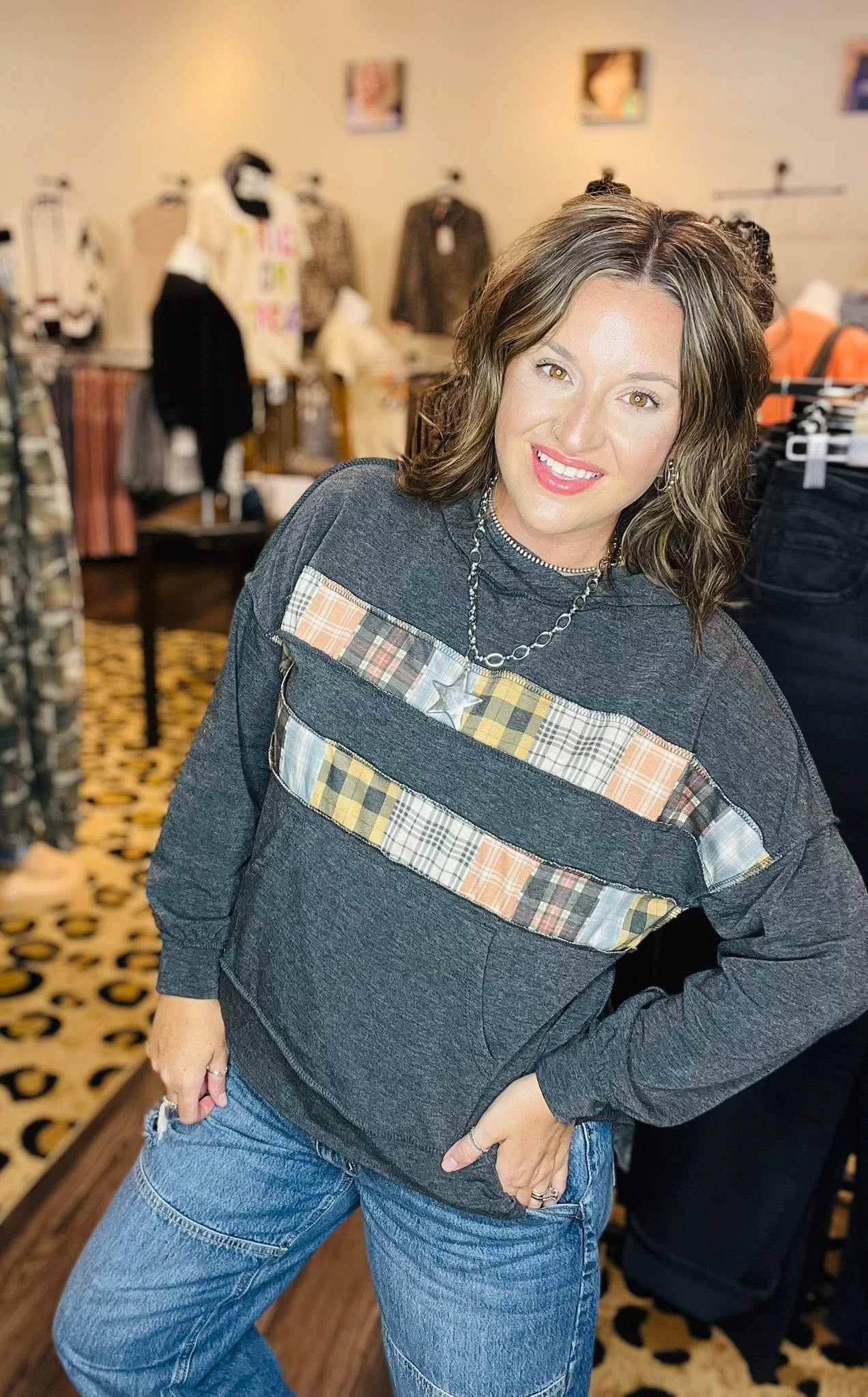 Haptics Wide Neck Pullover