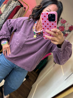 Load image into Gallery viewer, Mineral Washed Puff Long Sleeve Top
