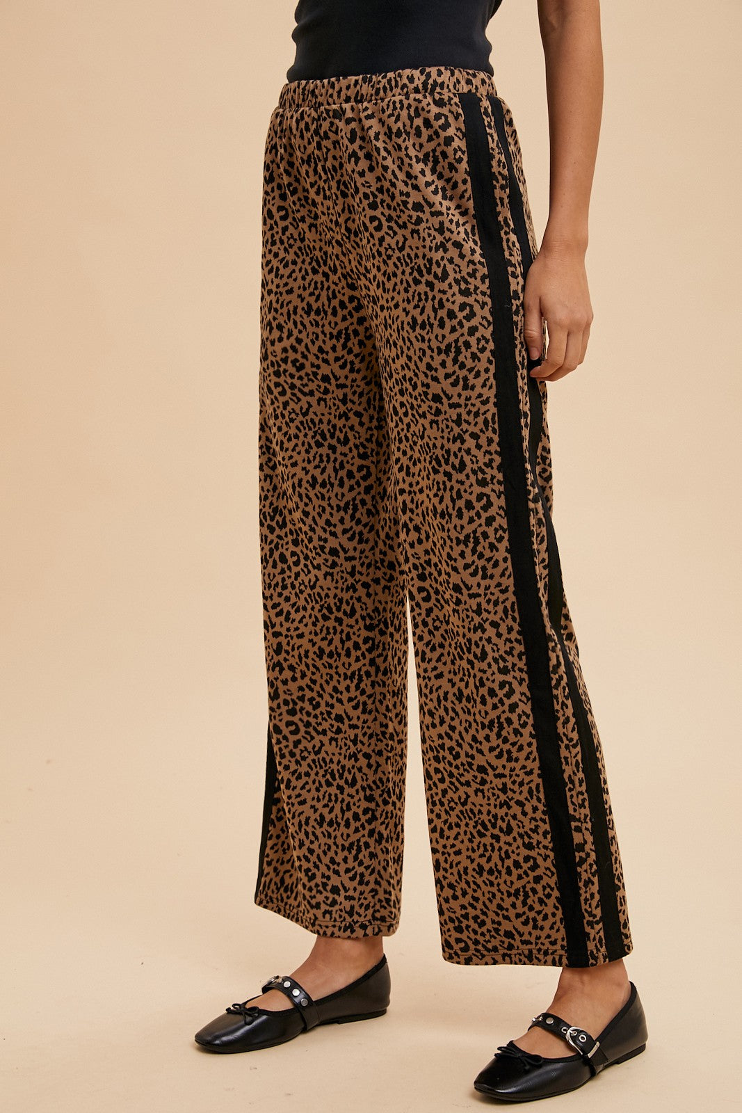 Leopard Pant W/Sport Stripe