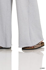 Load image into Gallery viewer, FLEECE EXPOSED SEAM WIDE LEG SWEATPANTS
