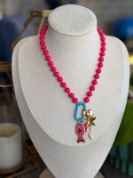 Load image into Gallery viewer, Multi Charm Fish Necklace
