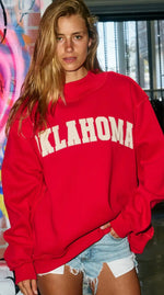 Load image into Gallery viewer, OKLAHOMA Embroidery Mockneck Sweatshirt
