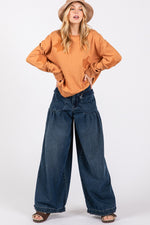 Load image into Gallery viewer, Mid Rise Balloon Denim Jeans With Pockets
