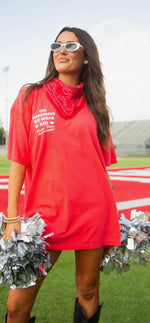 Load image into Gallery viewer, CHARLIE SOUTHERN ~ On
Gamedays We Wear Red Tee (Front + Back Print)
