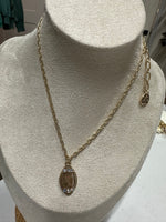 Load image into Gallery viewer, Pink Panache Football Bling Necklace
